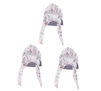 Healeved 3 Pezzi Cappello Da Notte Da Donna Cuffia Per in Seta Foulard Da Notte in Raso Morbido E Confortevole Per Il Viaggio
