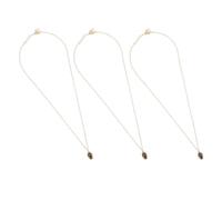 Healeved 3 Pezzi Collane Ciondolo a Pinolo Retrò Dorate, Ornamenti per Collo Resistenti e Catene per Maglioni, Decorazioni Creative per Feste Natalizie e Party