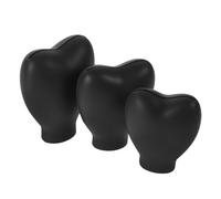 Healeved 3 pezzi Copripennelli Trucco in Silicone Forma di Cuore Protettori Riutilizzabili per Testine Pennelli Cover Morbide e Facili da Pulire per Mantenere Pulita la Borsa per Trucco