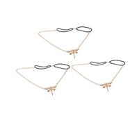 Healeved 3 Pezzi di Cerchietto con Strass per Donne per Ragazze con Catena Elegante Cerchietto Decorativo per