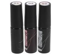 Healeved 3 pezzi di smalto per unghie: set metallizzato ad alta densità per nail art - Gel per nail art in oro e argento - Smalto per manicure di precisione per linee sottili