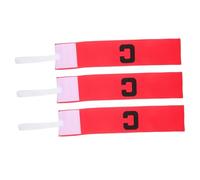Healeved 3 Pezzi Fascia da Capitano Calcio in Nylon Resistente All'usura Design Semplice e Colori a Contrasto, Fascia Elastica Flessibile per Hockey e Rugby, Accessorio Sportivo Regolabile