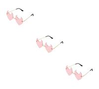 Healeved 3 Pezzi Occhiali Sole Creativi con Design Diavolo Accessori per e Foto Tematiche per Ogni Outfit e
