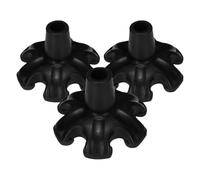 Healeved 3 Pezzi Puntali in Gomma Antiscivolo per Bastoni da Passeggio e Trekking da Rinforzati Accessori per Bacchette Protezione Antiscivolo per Piedini di Stampelle e Bastoni per
