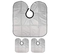 Healeved 3 Pezzi Scialle impermeabile per capelli grembiule strumenti per parrucchieri barbiere Capo di morire per capelli eva Black