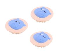 Healeved 3 Pezzi Spazzola Da Bagno in Silicone Spazzola Per La Schiena Strumento Da Bagno Per Neonati Ragazzi E Ragazze Adulti Spazzola Da Bagno Portatile Setole Morbide