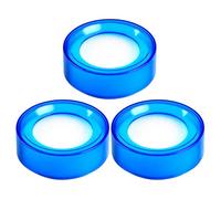 Healeved 3 Pezzi Spugna Bagnata per Dita per Contare Denaro Capacità Ampia, Design Antiscivolo Facile da Pulire, per Ufficio e Personale Finanziario, Colore Blu in Plastico e Spugna
