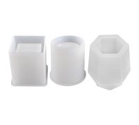 Healeved 3 Pezzi Stampo in Silicone per Portapenne Fai da Te,