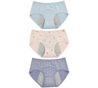 Healeved 3 Pz Mutande Di Stoffa Pantaloni Di Sicurezza Mutande Mestruali Pantaloni Da Donna Allungati Pantaloni a Prova Di Perdite Pantaloni Mestruali Da Donna Biancheria Intima Tessuto