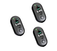 Healeved 3 Pz Tester BAC rilevatore di macchina della mini casa test alcolemico alcoltest Misuratore alcolimetro Test alcolimetro analizzatore del respiro asb Black