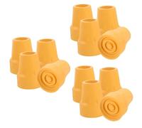 Healeved 3 Set Accessori Per Stampelle Antiscivolo Pieghevole Anti-tamponi Per Scarpe Di Spinta Con Base Da Tiro In Piedi Yellow Gomma Da Cancellare 4 Pezzi * 3