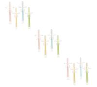 Healeved 3 Set Di Spazzolini Da Per Bambini Di 1 Anno Con Base in Per Neonati Per L'apprendimento Dei Più Piccoli Delicati Sulle Gengive Dei Bambini 4 Pezzi*3