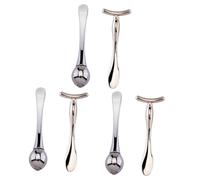 Healeved 3 Set Massaggiatore Per Gli Occhi Di Bellezza Applicatore Di Crema Per Gli Occhi Massaggiatore Viso Strumenti Per La Cura Della Pelle Del Viso Labbra Rosee Silver