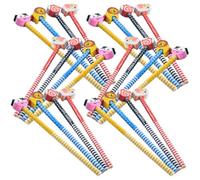 Healeved 30 Matite per Cartoni Animati con Punta di Gomma Matite in Multifunzionali per Set da 30 Pezzi per Scrivere Fluido e Disegnare Creativamente