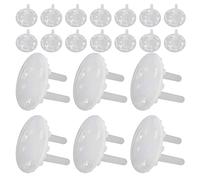 Healeved 30 pezzi di protezioni per prese di sicurezza per bambini: tappi di protezione per prese di corrente - protezioni di sicurezza per a muro in plastica per la prevenzione dei rischi elettrici