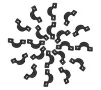 Healeved 30 Pezzi Kit di Accessori per Sedile Wc e Sedia a Rotelle in Plastica Nera Fissaggio Rapido e Sicuro, Diametro 6 Mm, per Uso Domestico e Doccia