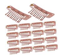 Healeved 30pezzi Clip Per Extension e Parrucca Metallo Clip Per Piccole e Nascoste Fissaggio Sicuro e Facile Da Rimuovere Design Denti Multipli Per Parrucche e Accessori