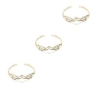 Healeved 3pezzi Cerchietto Vintage Per Sposa Accessorio Elegante Per Matrimonio Prom e Feste Con Design Raffinato e Leggero Per Cerimonie e Occasioni Speciali