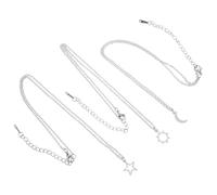 Healeved 3pezzi Ciondolo Celeste Stellare Collana Catena Per Clavicola Sole e Stella Accessorio Di Gioielleria Femminile Per Regali e Compleanni