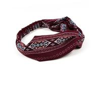 Healeved 3pezzi Fasce Boho Ampia Fascia Etica Elastico Per Donna Accessori Moda Blu Blu Rosso Scuro Perfetta Per Spa Sport e Occasioni Speciali