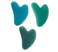 Healeved 3pezzi Heart Shaped Resin Massage Scraper Daily Use Face and Eye Ergonomic Design for and Circulation Easy to -resistant for All Skin Types
