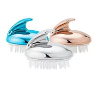 Healeved 3pezzi Massaggiante Per Capelluto Silicone Esfoliante Antiforfora Strumento Per Shampoo Pettine Per e Spessi Colori