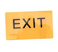 Healeved 3pezzi Segnale Braille Acrilico Per Uscita Targa Esterna Per Ipovedenti Facilita Accessibilità e Sicurezza Spazi Pubblici