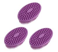 Healeved 3pezzi Silicone Bath Scrubber Spazzola Per Massaggio e Esfoliazione Per Ragazzo Ragazza Facile Da Pulire e Asciugare Perfetta Per Bagni e Piscine