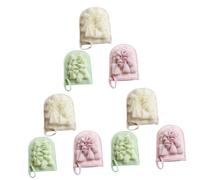 Healeved 3pezzi Sponge Pad Esfoliante Rete Per Doccia Morbido Scrubber Per Bagno Colore Casuale Per Routine Di Bellezza e Della