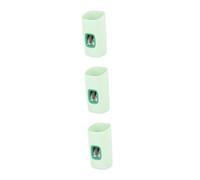 Healeved 3pezzi Supporto Per Dentifricio Da Muro Dosatore Automatico Per Dentifricio Squeezer Pratico e Facile Da Usare Per Materiale Senza Odore Matcha