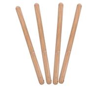 Healeved 4 Bacchette per Tamburo in Legno Khaki, Set di 4 Pezzi Versatili per Performance e Registrazioni, Migliorano la Flessibilità per Batteria e Taiko