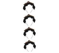 Healeved 4 Pezzi Coroncina Halloween con Scheletro e Fiori Accessorio per Feste Tema per Costumi e Fotografie Design Unico e Resistente per Halloween e Dei Morti