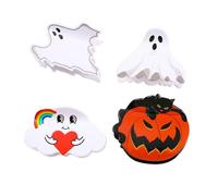 Healeved 4 Pezzi Di Zucca Fantasma Testa Morsetto Grandi Clip Artiglio Clip Di In Acetato Di Artiglio Dei Di io Di Zucca Morsetto Di Per Le Donne