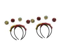 Healeved 4 Pezzi Fasce per Halloween con Boppers Decorazione Cosplay Luminescente per Feste e Cerchietti Resistenti e Facili Indossare con Coccinella e