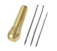 Healeved 4 Pezzi Kit Riparazione Punteruolo da Cucito in Rame Oro