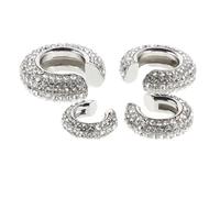 Healeved 4 Pezzi Orecchini Ear Cuff Non Piercing con Pietre Brillanti Eleganti Avvolgenti per Donna Uomo Gioielli Luminosi Resistenti all'Acqua per Tutte le Occasioni