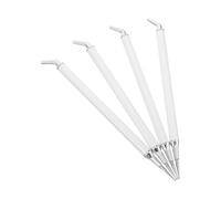 Healeved 4 Pezzi Penna per Decorazioni Unghie Doppia Estremità Punta in Silicone e Acciaio Inossidabile, Adesiva e Facile da Maneggiare per Manicure Creativa