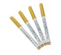 Healeved 4 Pezzi Pennarello per Ritocco Iscrizioni su Lapidi Oro, Rapido Asciugatura e Resistente alle Intemperie, in Plastica per Scrittura a Mano All'aperto su Tombe