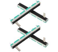 Healeved 4 Pezzi Potenziometro Lineare Doppio Canale Slider Volume Control Fader Mixer Audio per Consolle Dj e Regolazione Casse Amplificatore