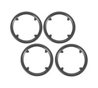 Healeved 4 Pezzi Protezione per Catena Bicicletta in Plastica Nera 42 Denti e 4 Bulloni, Copertura Aerodinamica per Trasmissione e Coprimozzo per Percorsi Difficili