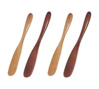 Healeved 4 Pezzi Raschiatore per Crema Viso in Plastico Multifunzione, Spatolina per Diy, Strumento per Prelevare e Mescolare Creme