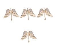 Healeved 4 Pezzi Spilla Corpetto Spilla Da Scialle Brucia Dei Vestiti Da Donna Pin Per i Vestiti Spille Di Spilla Per Vestiti Ornamento Dei Vestiti Perno Per Zaini Lega Di Zinco D'oro