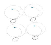 Healeved 4 Pezzi strumento orologio filo porta lente d'ingrandimento piccolo filo di fissaggio lente fissaggio del filo della lente filo del cerchio della lente ferro da stiro Silver