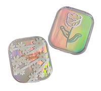 Healeved 4 Pz Lenti a Contatto Colorate Casi Di Contatto Carini Kit Da Viaggio Per Lenti a Contatto Mini Custodia Per Lenti a Contatto Inseritore Di Lenti Ragazza Applicatore Plastica