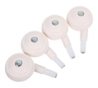 Healeved 4 Ruote Girevoli Silenziose per Passeggini e Girelli Pneumatici Resistenti in Plastica Bianca Ricambi Smontabili per Pavimenti Lisci e Montaggio Plug-in Rapido per