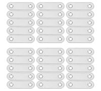 Healeved 40 Staffe Angolari e Piastre Piatte in Acciaio Inossidabile Spessore Rinforzato 57 MM Staffe di Collegamento per Mobili Resistenti a Corrosione Adatte per Riparazioni Fai da Te
