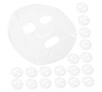 Healeved 400 Pezzi Maschere Viso in Cotone Bianco Design a Forma di Volto, per Massimizzare e Bloccare L'assorbimento Dell'essenza, per Trattamento Viso Fai-da-te a Casa