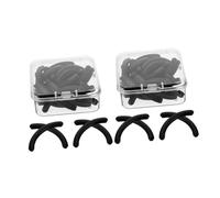 Healeved 48 Pezzi striscia piegaciglia occhio sollevare elfo ciglio pastiglie di ricarica per piegaciglia in silicone Ricarica pastiglie piegaciglia gomma da cancellare Black
