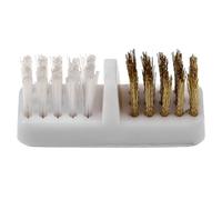 Healeved 4pcs Nail Cleaning Brush Manicure Drill Bit Cleaner Nail Drill Bits Cleaner Nail Art Cleaner Tool Nail Drill Bits Clean Spazzole Nail Drill Bit Cleaner Brush Plastica Bianco