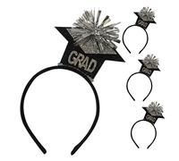 Healeved 4pezzi Cerceggio per Capelli da Laurea Fascia per Capelli per Laurea Decorazione per Festa di Ornamento per Cerimonia